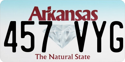AR license plate 457VYG