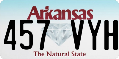 AR license plate 457VYH