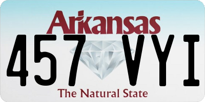 AR license plate 457VYI