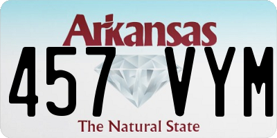 AR license plate 457VYM