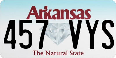 AR license plate 457VYS