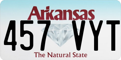 AR license plate 457VYT