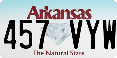 AR license plate 457VYW