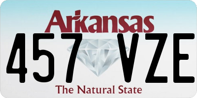 AR license plate 457VZE
