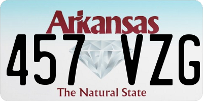 AR license plate 457VZG