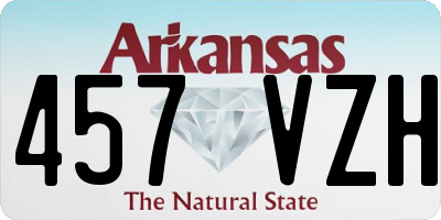 AR license plate 457VZH