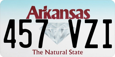 AR license plate 457VZI