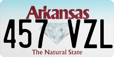 AR license plate 457VZL