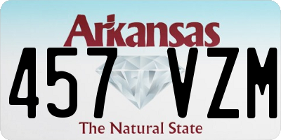 AR license plate 457VZM