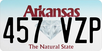 AR license plate 457VZP