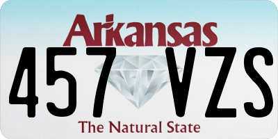 AR license plate 457VZS