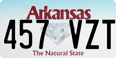 AR license plate 457VZT