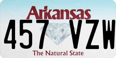 AR license plate 457VZW