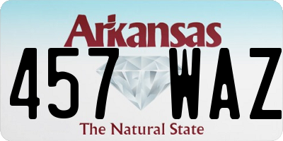 AR license plate 457WAZ