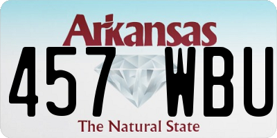 AR license plate 457WBU