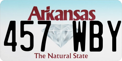 AR license plate 457WBY