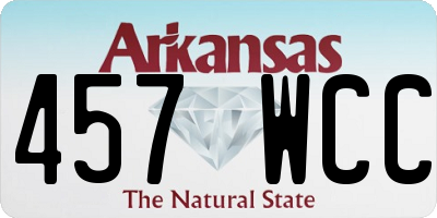 AR license plate 457WCC