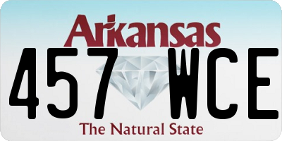 AR license plate 457WCE