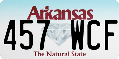 AR license plate 457WCF