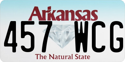 AR license plate 457WCG