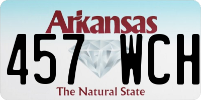 AR license plate 457WCH