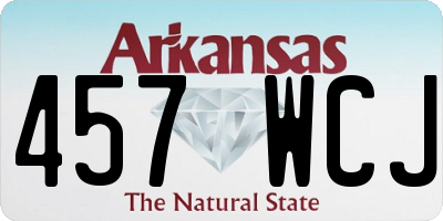 AR license plate 457WCJ