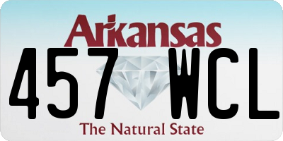 AR license plate 457WCL