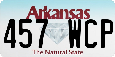 AR license plate 457WCP