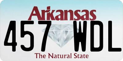 AR license plate 457WDL