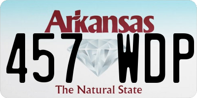 AR license plate 457WDP