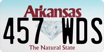 AR license plate 457WDS
