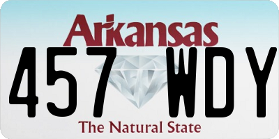 AR license plate 457WDY