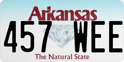 AR license plate 457WEE