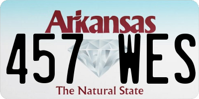 AR license plate 457WES