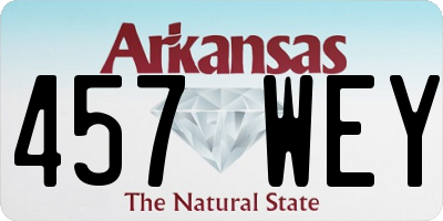 AR license plate 457WEY