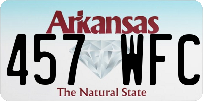 AR license plate 457WFC