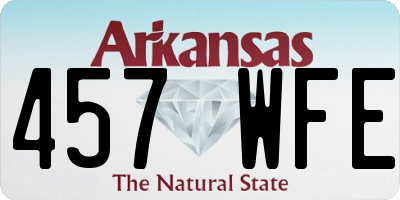 AR license plate 457WFE