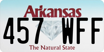 AR license plate 457WFF
