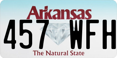 AR license plate 457WFH
