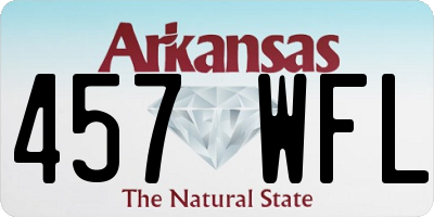 AR license plate 457WFL