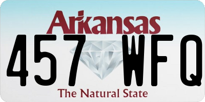 AR license plate 457WFQ