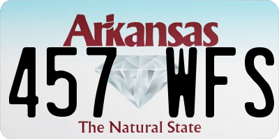AR license plate 457WFS