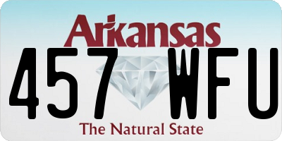 AR license plate 457WFU