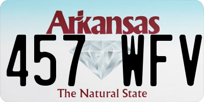 AR license plate 457WFV