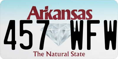 AR license plate 457WFW