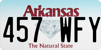 AR license plate 457WFY
