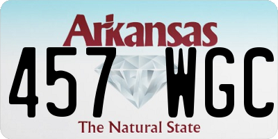 AR license plate 457WGC