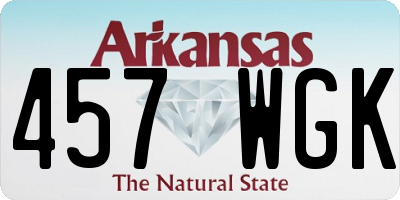 AR license plate 457WGK
