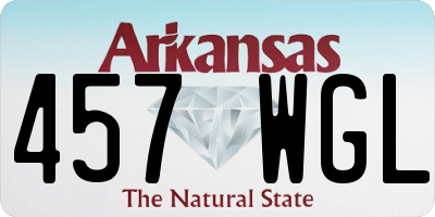 AR license plate 457WGL