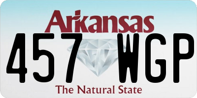 AR license plate 457WGP